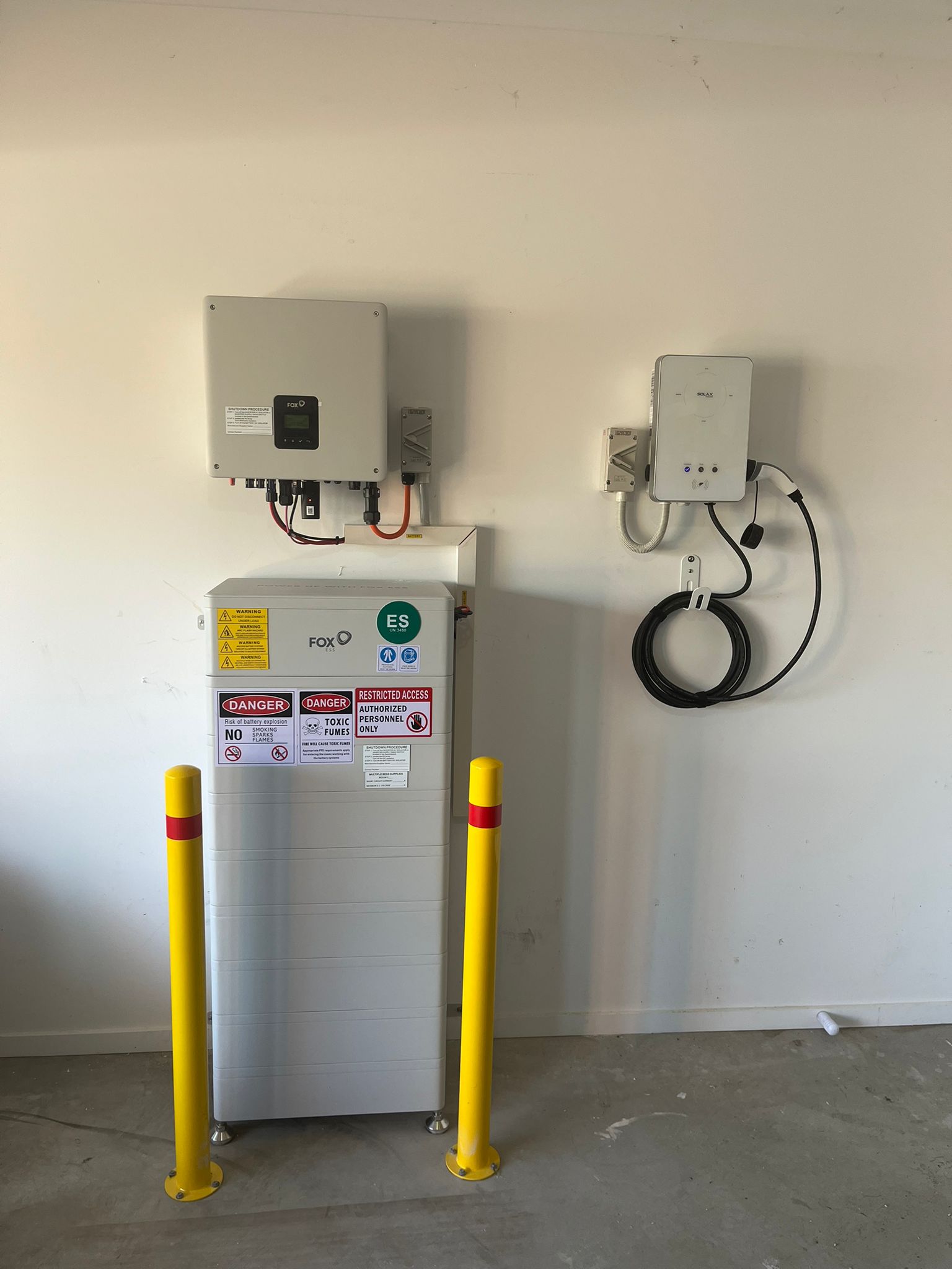 Fox ESS Solar Battery and Solax EV Charger Installation